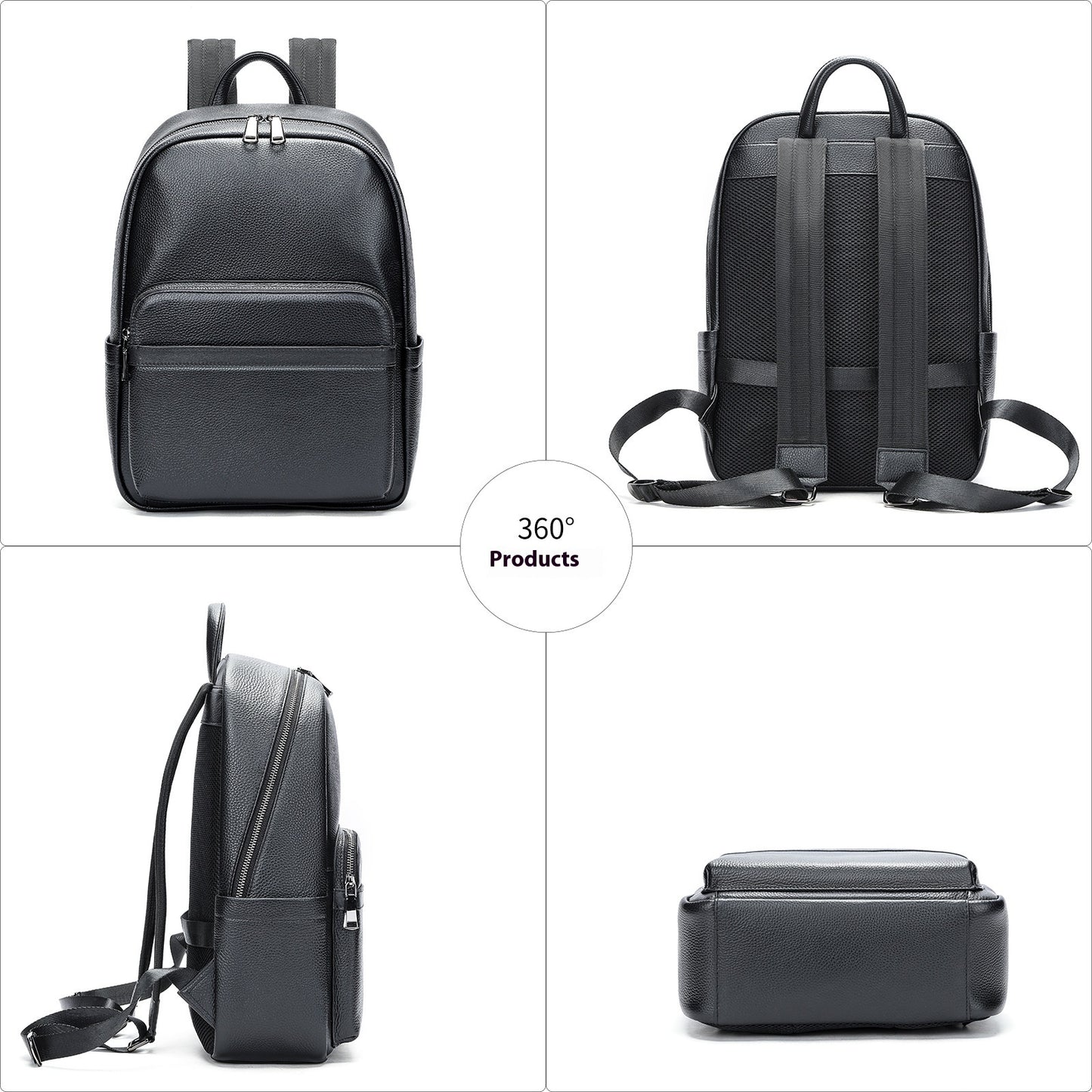 Men's Leather Business Laptop Backpack Large Capacity Professional Travel - LAKD London