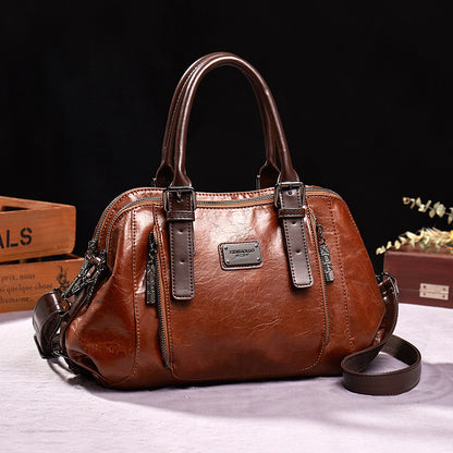Women's Retro Boston Designer Shoulder Bag Classic Vintage Style - LAKD London