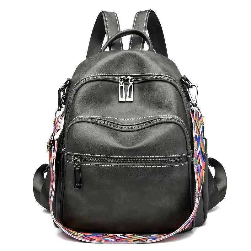 Women's Faux Leather Convertible Shoulder Handbag Versatile Everyday Purse Stylish - LAKD London