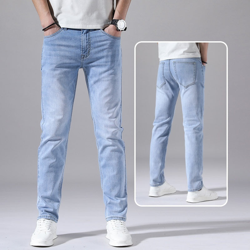 Men's Retro Straight Loose Jeans Casual Korean Style Summer Wear - LAKD London