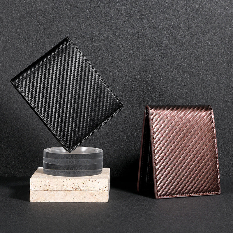 Men's Three-fold Carbon Fiber Wallet by Lakd London - LAKD London