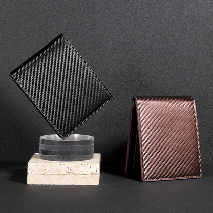 Men's Three-fold Carbon Fiber Wallet by Lakd London - LAKD London