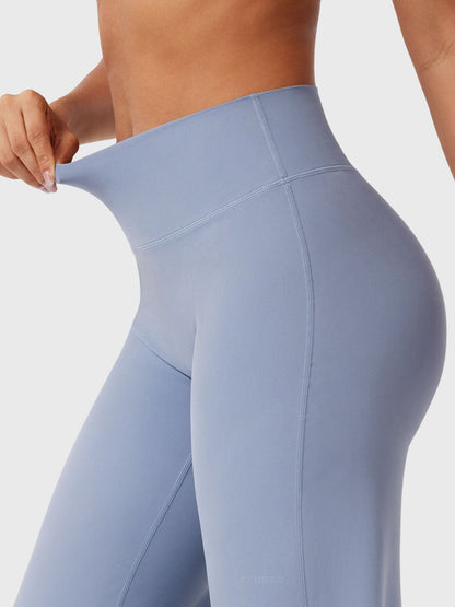 Women's Solid Summer High Waist Flared Wide Leg Pants