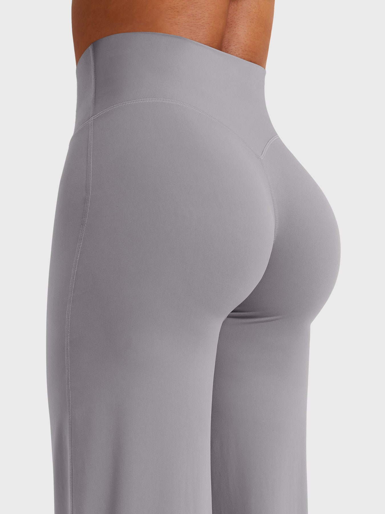 Women's Solid Summer High Waist Flared Wide Leg Pants