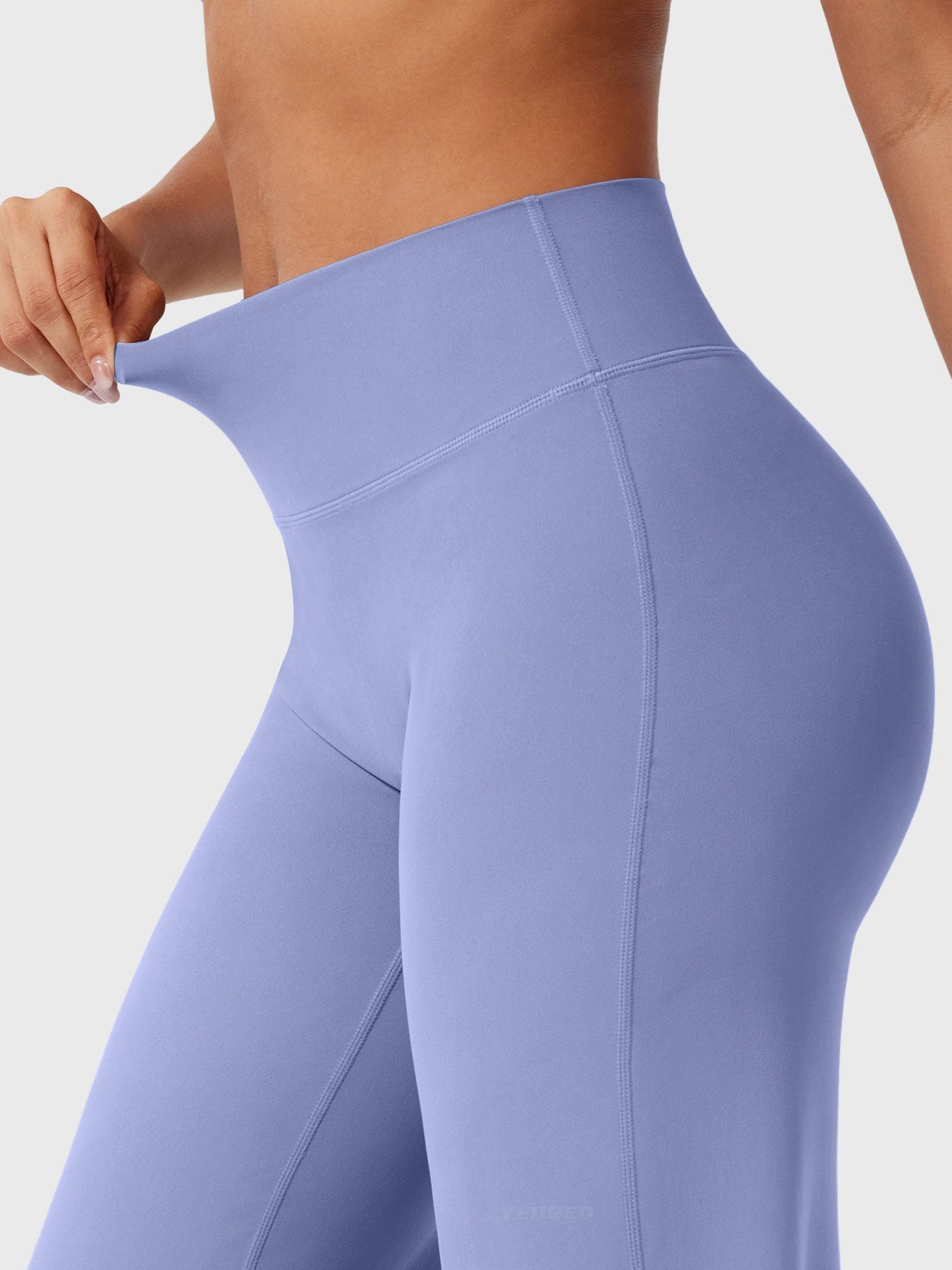 Women's Solid Summer High Waist Flared Wide Leg Pants